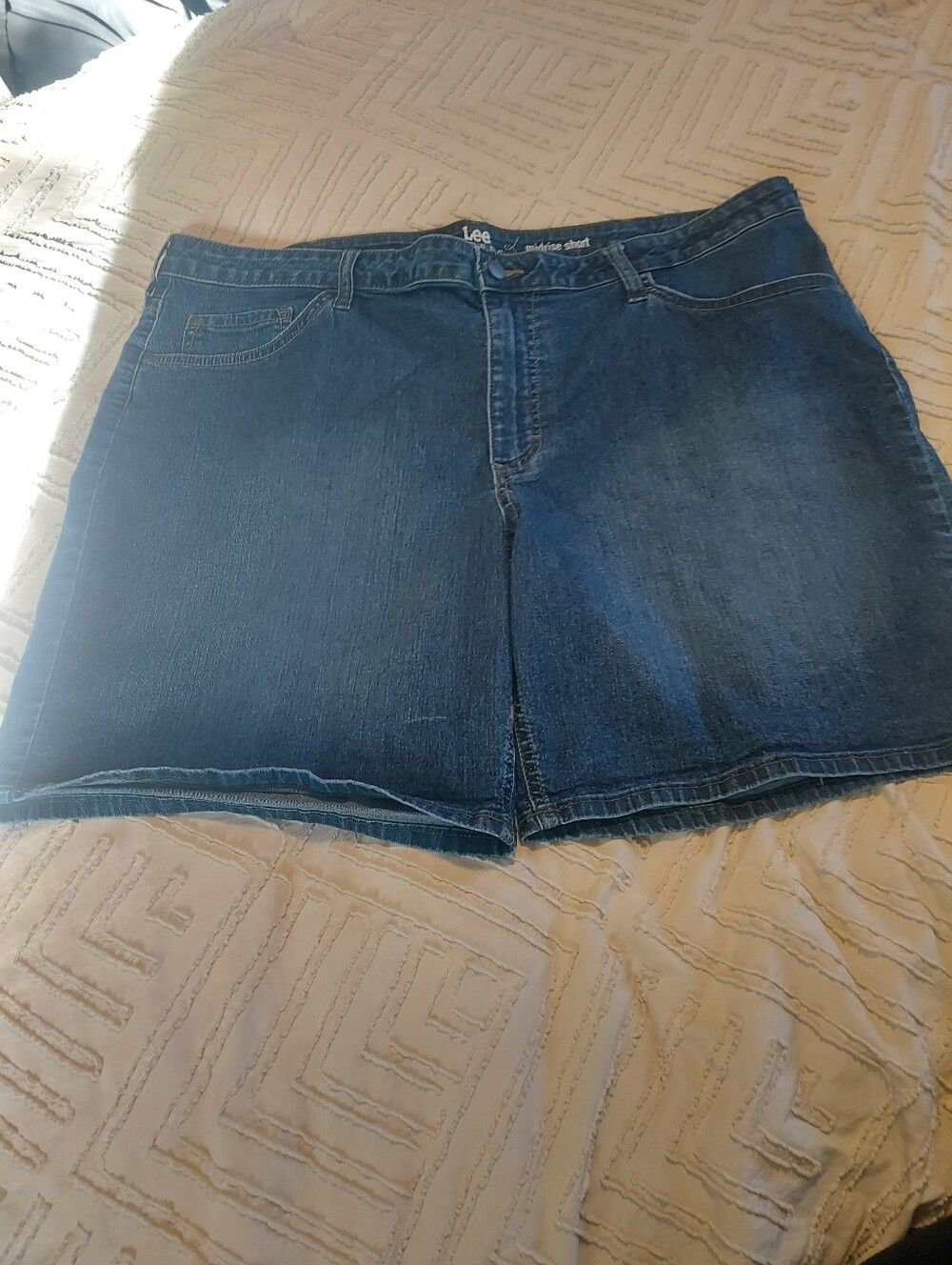 Lee Riders Mid-Rise Denim Shorts, Size 22M